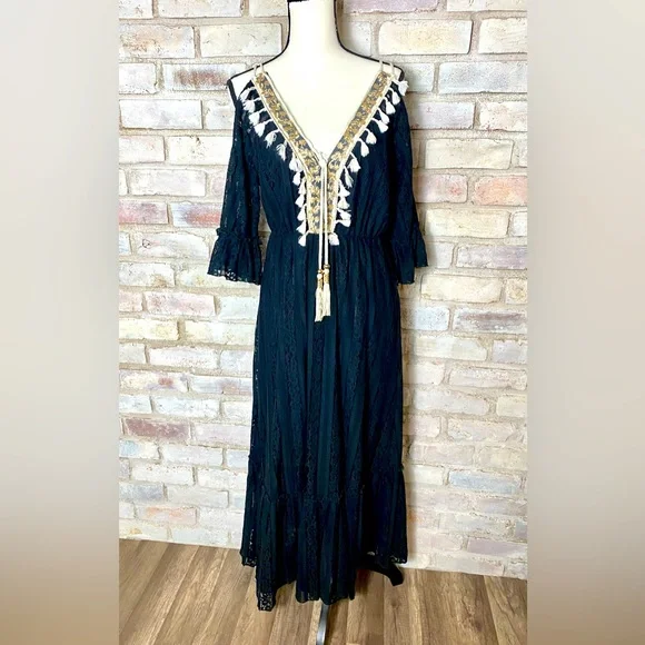 Dresses | Lace Boho Cold Shoulder Maxi Dress | Poshmark Dresses | Lace Boho Cold Shoulder Maxi Dress | Poshmark